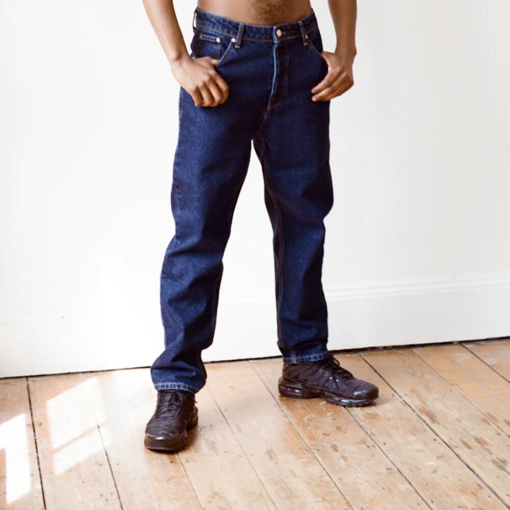 Both& Apparel Jo Blue Denim Jeans Gender Neutral